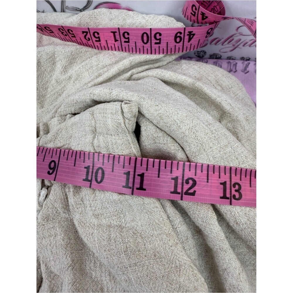Pants wide leg lightweight Women's Wide-Leg bottoms Pants in Light Beige - Picture 9 of 10